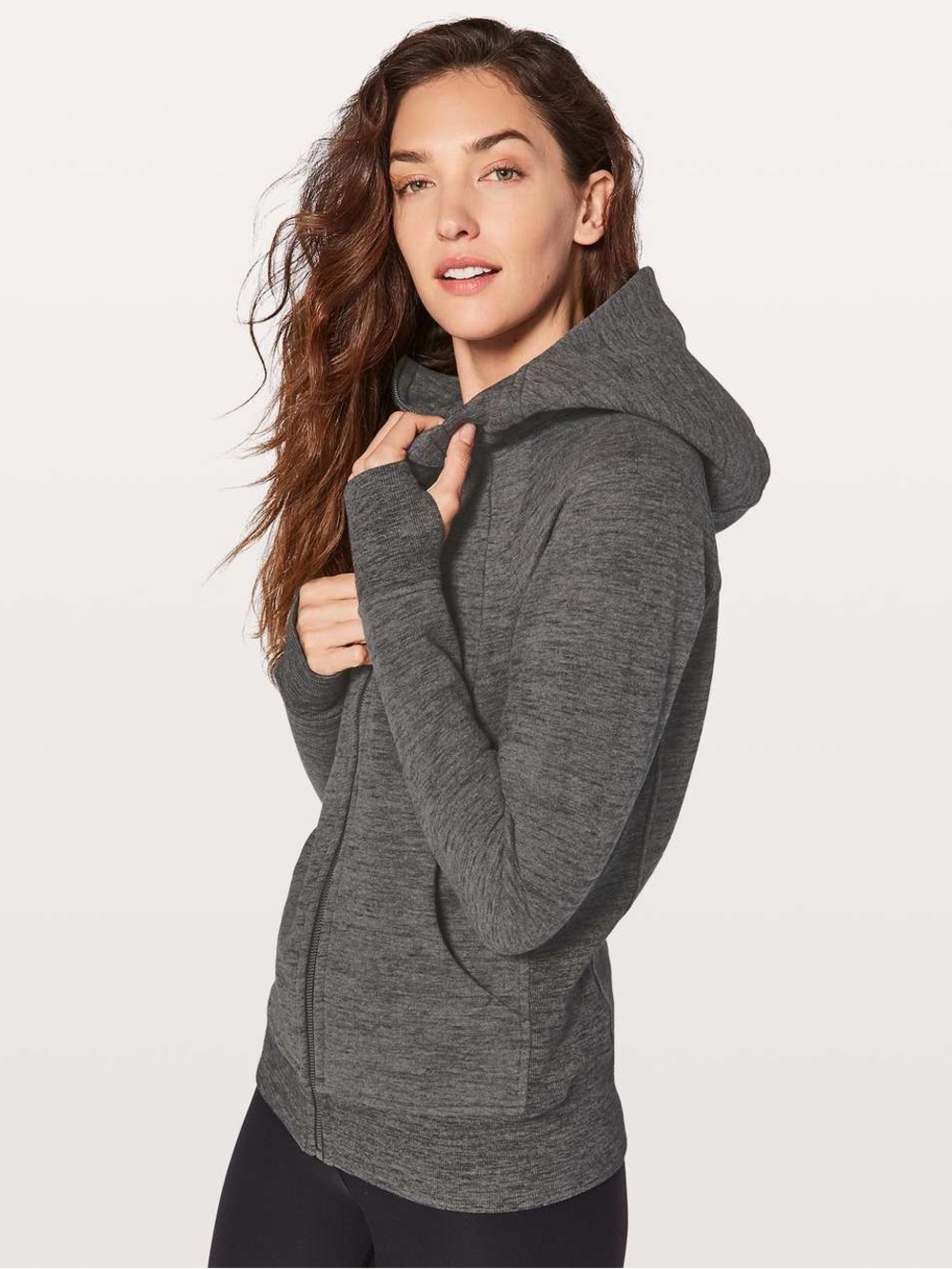 lululemon athletica Charcoal Grey Zip-Up Hoodie